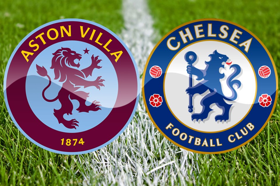 Both the Chelsea and Aston Villa badges look extremely similar