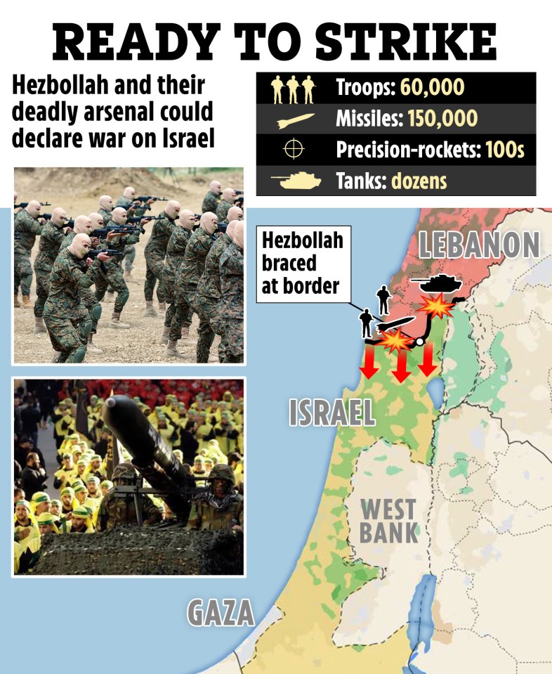 a map showing the location of israel and lebanon