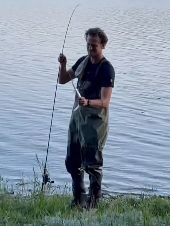 And fishing on his Instagram