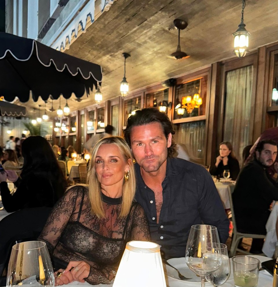 Louise Redknapp looked cosy with her boyfriend Drew Michael on a birthday night out