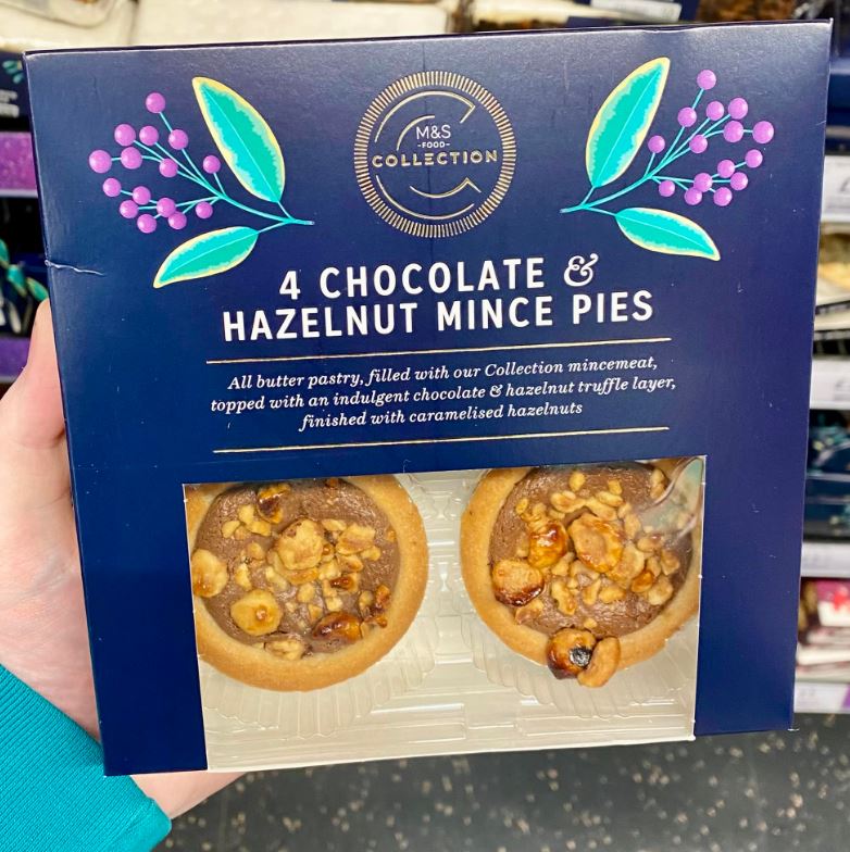 A shopper spotted chocolate and hazelnut mince pies at M&S