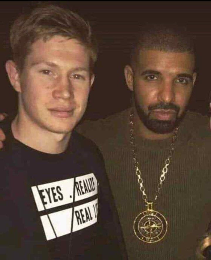 Kevin De Bruyne has been pictured with Drake in the past