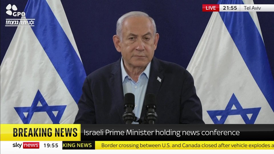 The Israeli Prime Minister confirmed the war will continue