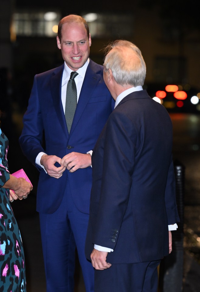 Prince of Wales was all smiles as he focused on work