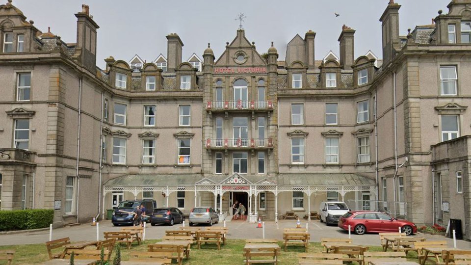 A baby has died at The Hotel Victoria in Cornwall