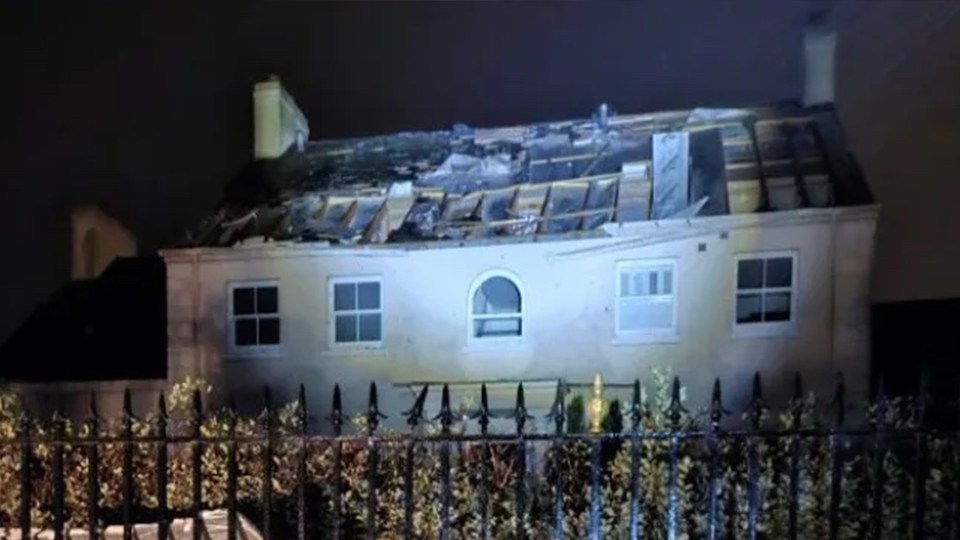 Winds ripped the roof of this house in Jersey