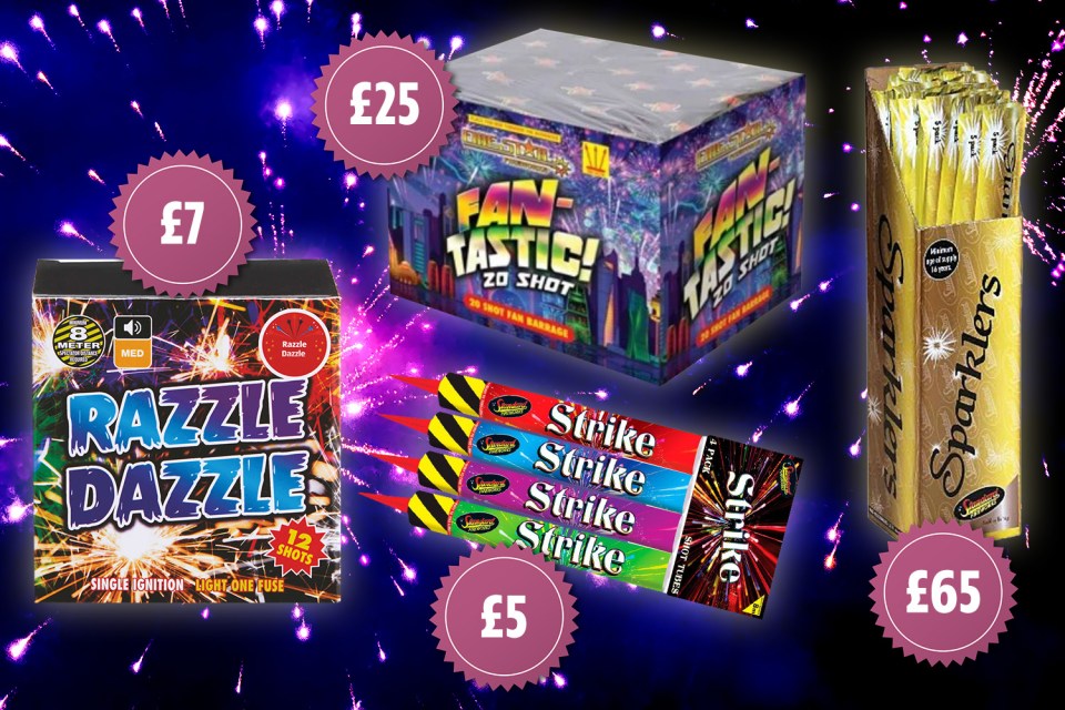 We reveal the cheapest place to buy sparklers and fireworks this week