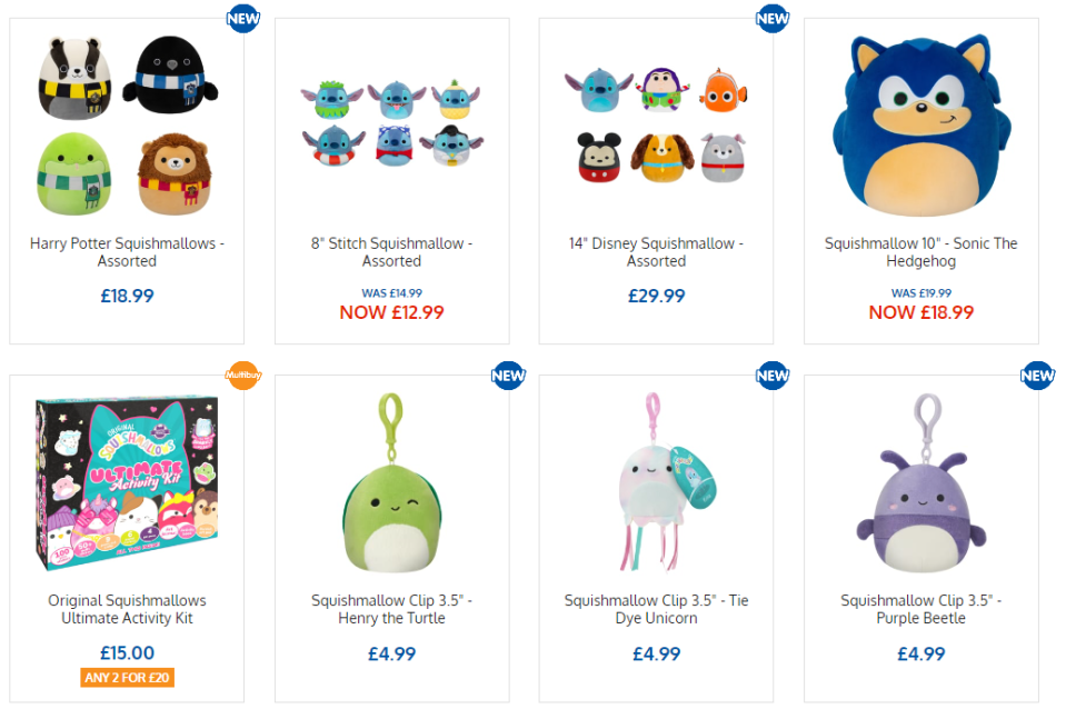 Squishmallows are available in B&M stores and B&M online