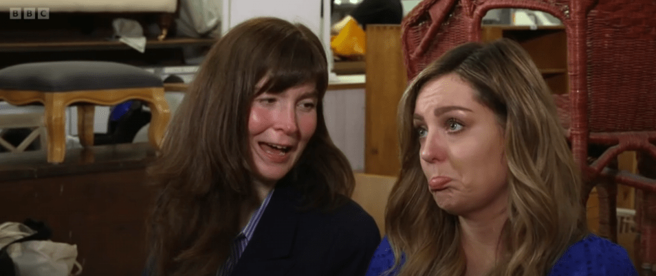 Amy Dowden couldn't hide her sadness on Antiques Road Trip