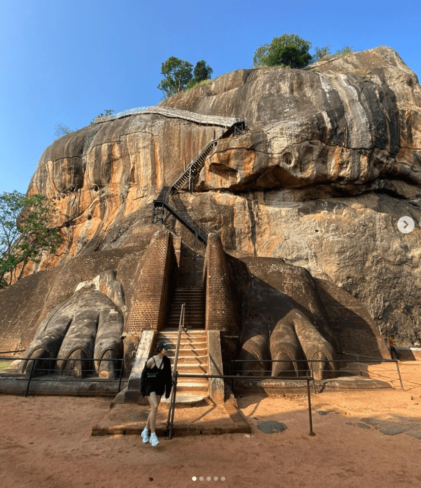 Sigiriya in Sri Lanka was ticked off as one of the sights Tara visited