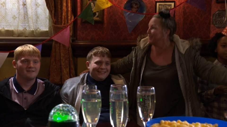 During Monday's episode Karen Taylor's twin boys Chatham and Riley made their return to Walford