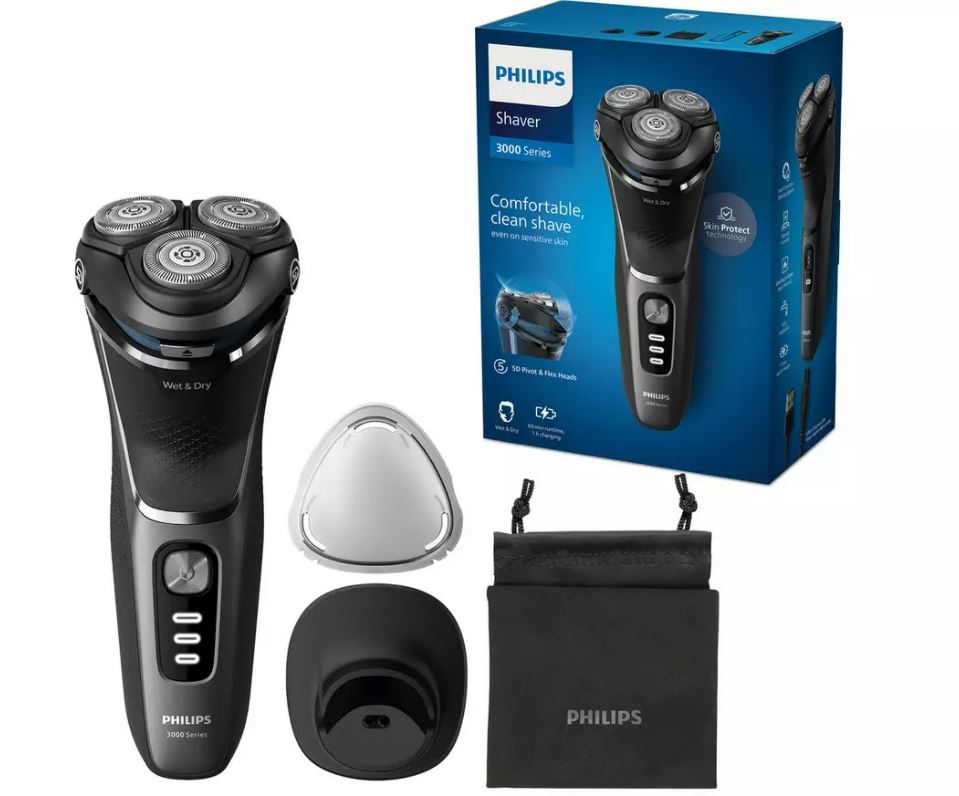 Save £95 on The Phillips 3000 Series Wet & Dry electric shaver S3343/13 at Argos