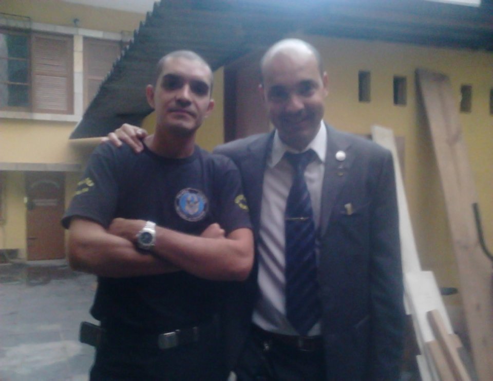 Cardoso, pictured right, worked at the force in the early 2000s