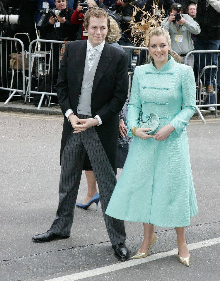 Tom and Laura at their mother's wedding to Charles in 2005