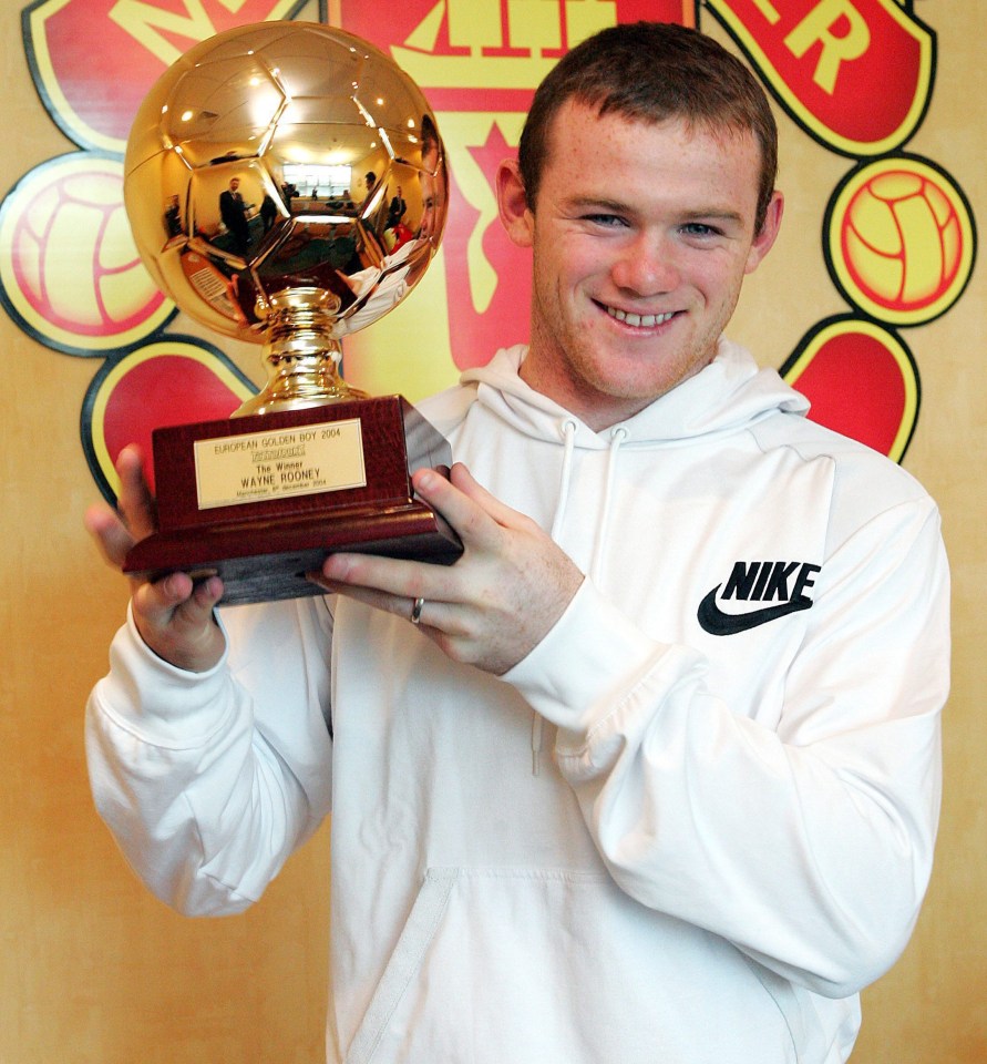 Wayne Rooney scooped the award in 2004 at the age of 19