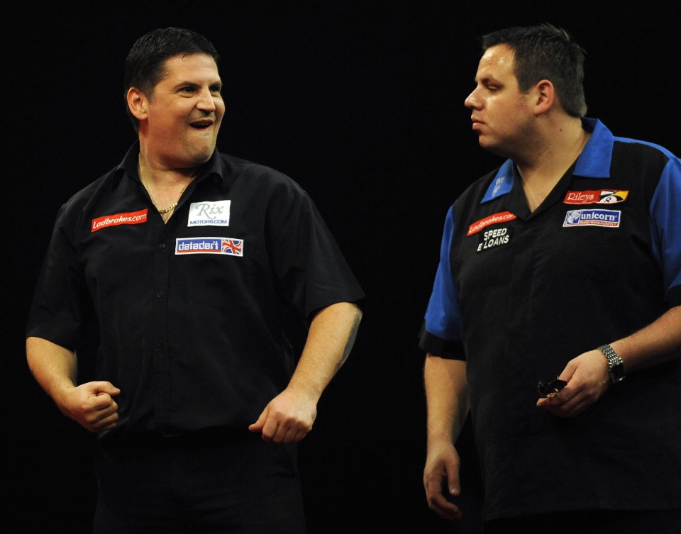 Gary Anderson, left, and Adrian Lewis, right, were also named by Mardle