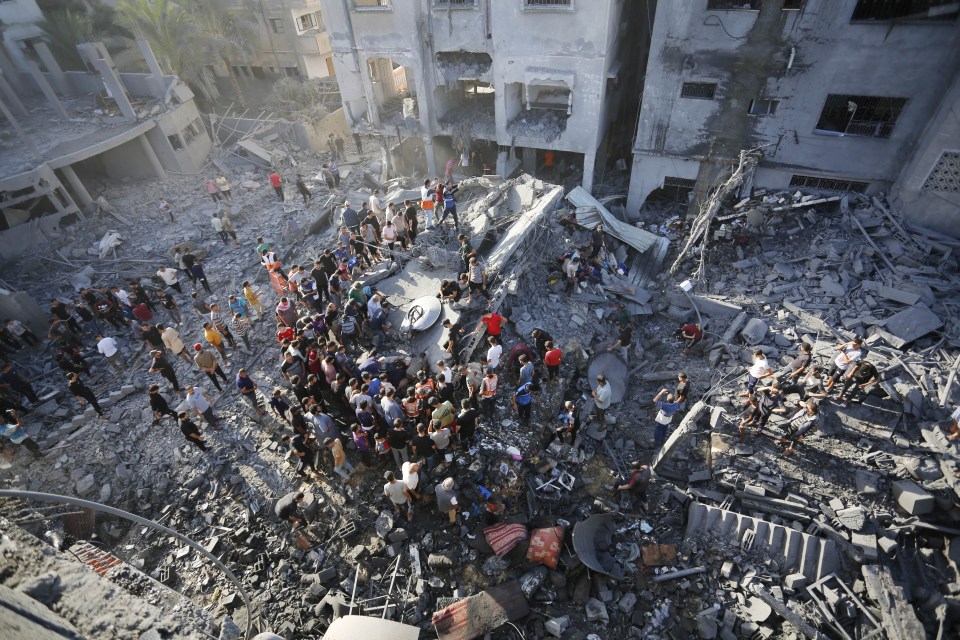 Weeks of heavy warfare between Hamas and the IDF followed the October 7 attacks (Pictured: Gaza)