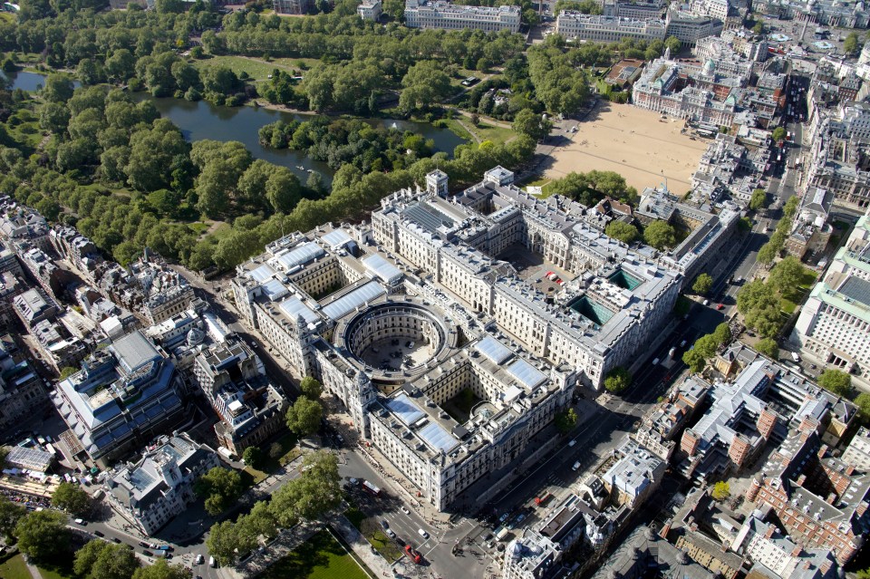 An exclusion zone will cover Whitehall and Horse Guards Parade