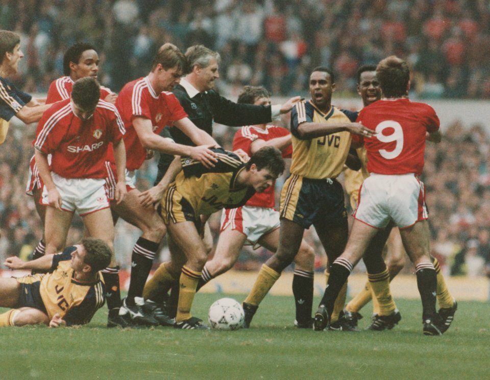 Limpar was right in the thick of the famous Old Trafford brawl of 1990