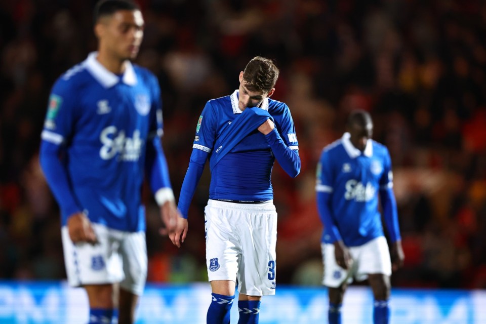 Everton are facing relegation after their Premier League sanction