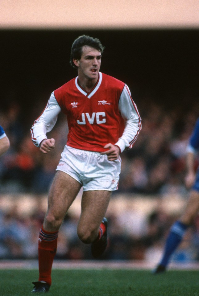 Hayes started out alongside some of Arsenal's biggest legends