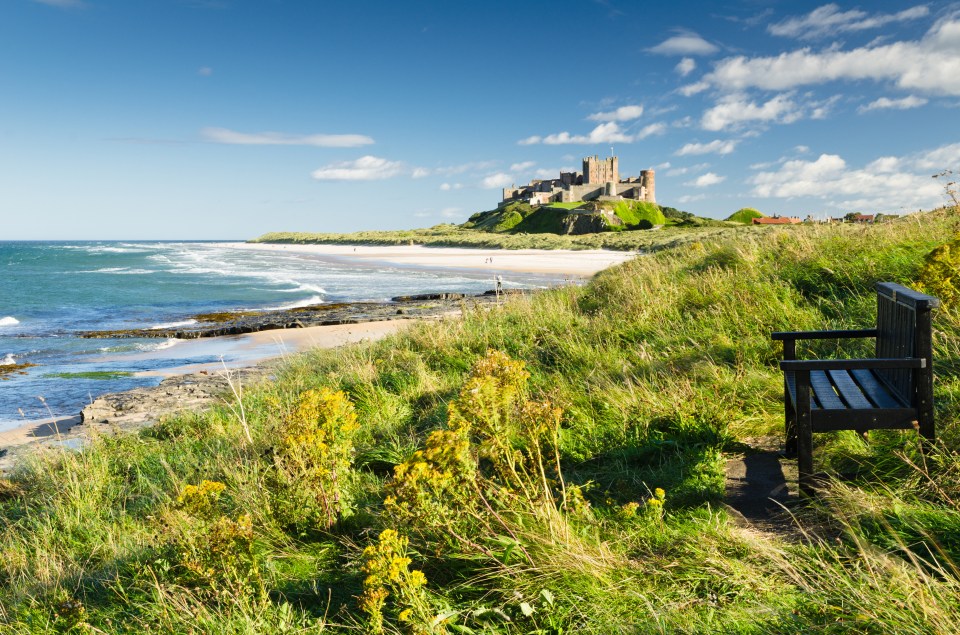 The Northumberland coast combines miles of sandy beaches and old castles