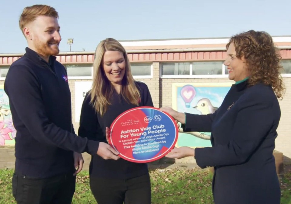 She was paid to give this award to a Bristol youth club