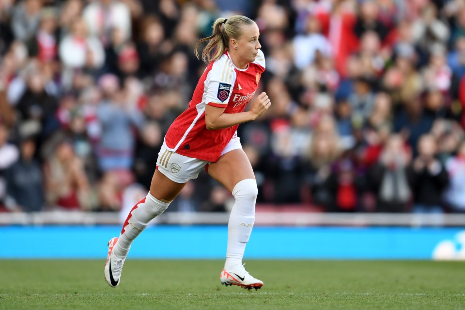 The forward made her long-awaited return to action for Arsenal last month following her recovery from a knee ligament rupture