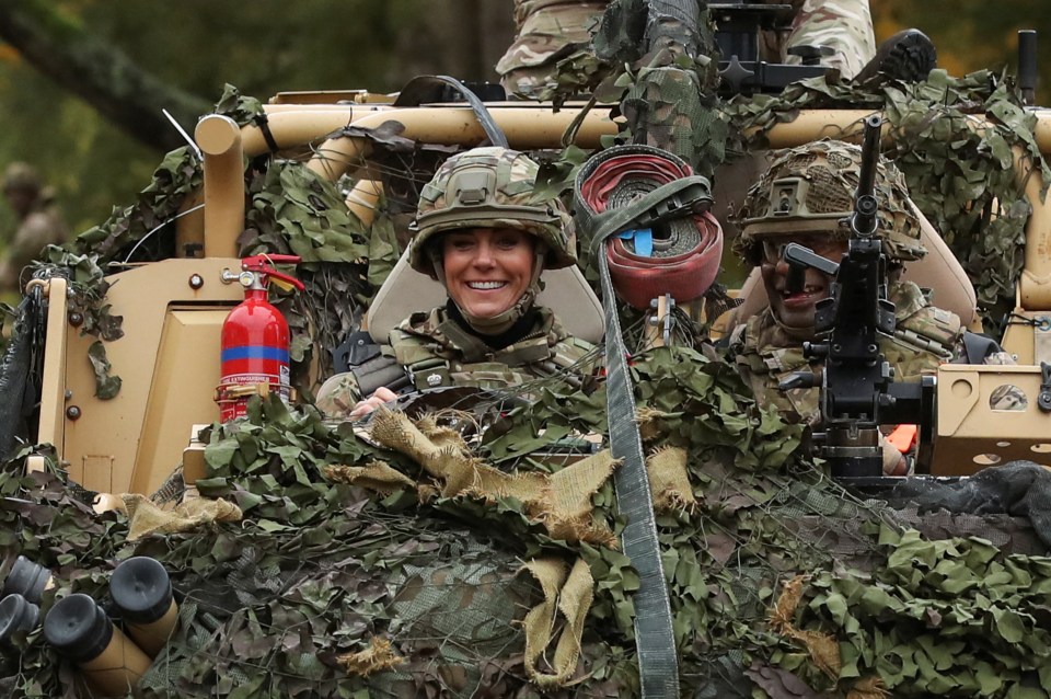 Kate was all smiles as she visited the Dereham site