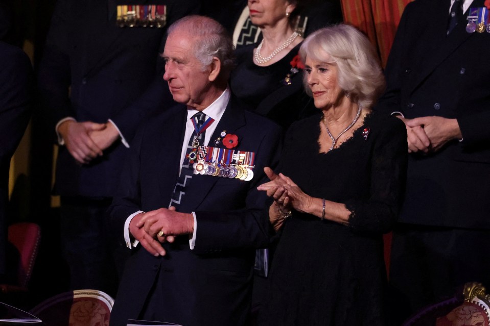 The King and Queen together to honour the memory of those who died in war for our country