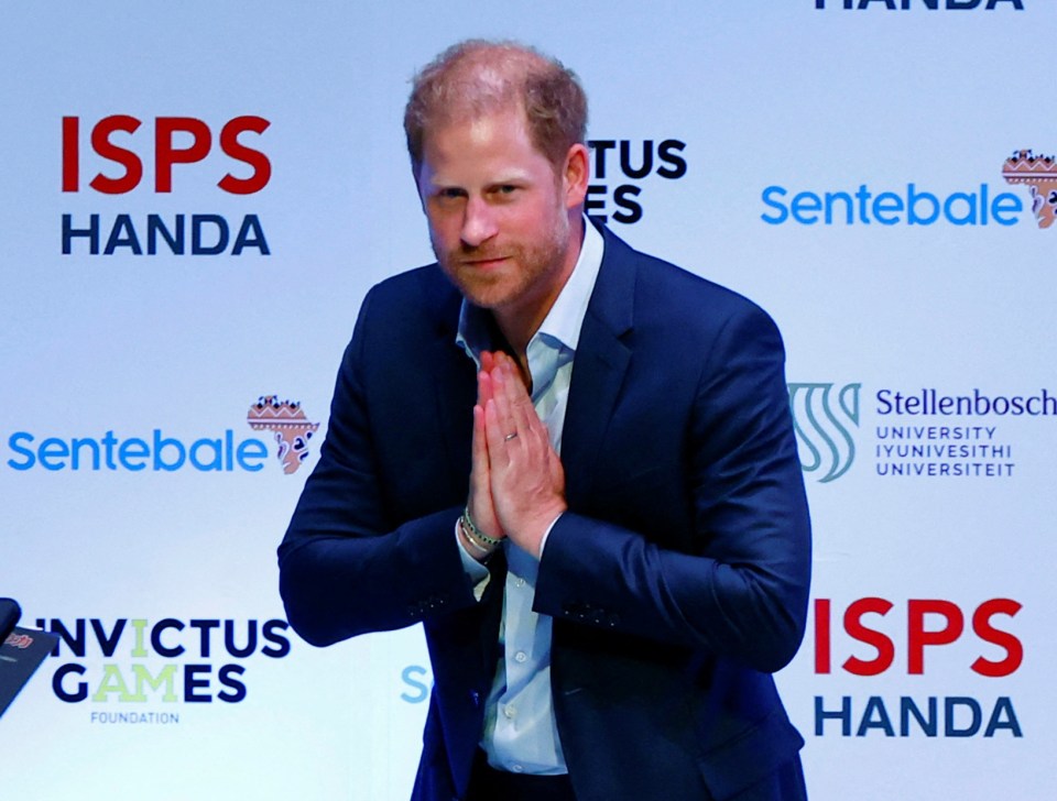 Prince Harry's hair seemed to be thinning out