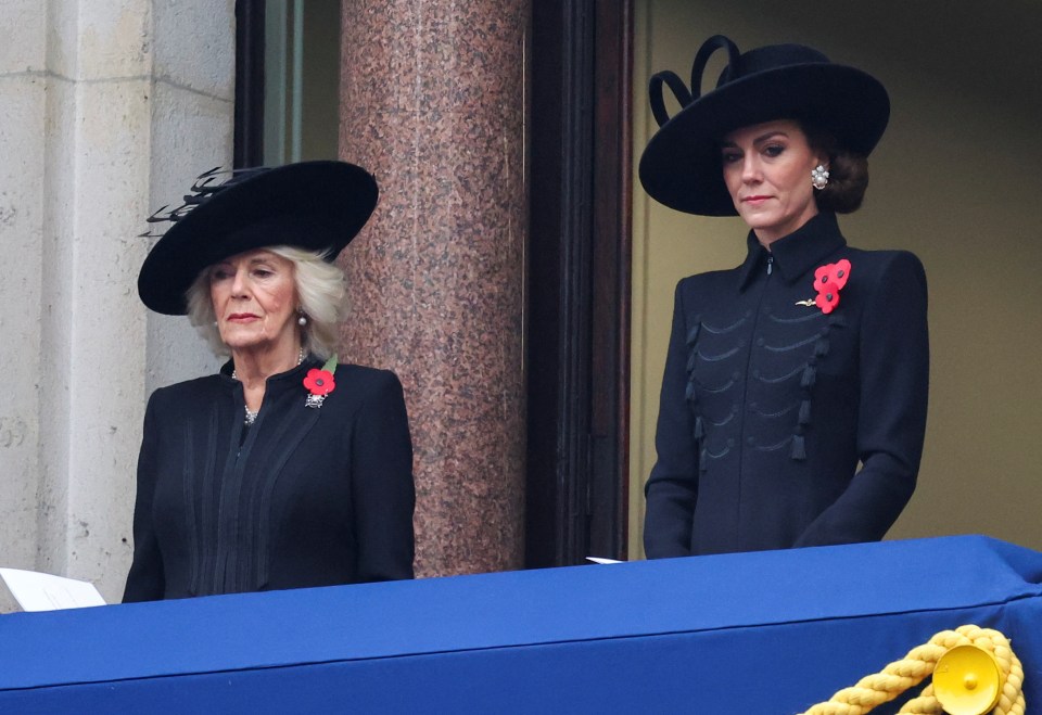 Queen Camilla and Princess Kate stood tall as the emotional service commenced