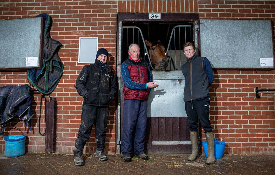 Gary, middle, will take you on the rollerocaster ride that is National Hunt along with sons Jamie, left, and Josh, right