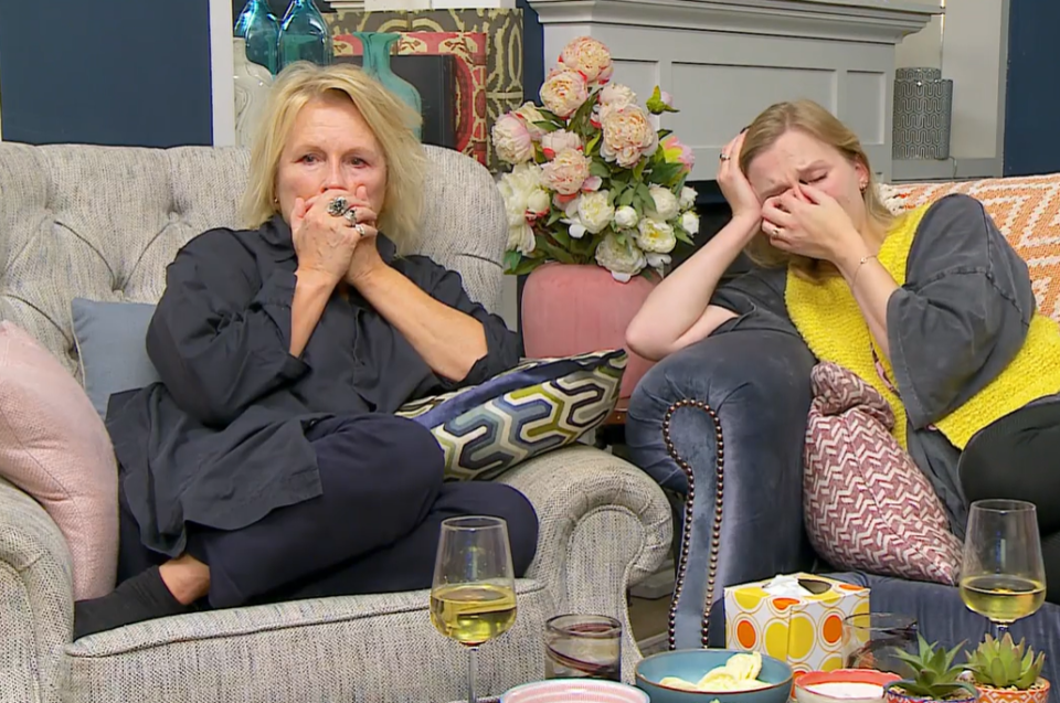 Jennifer Saunders and Beatie Edmondson were overcome with emotion