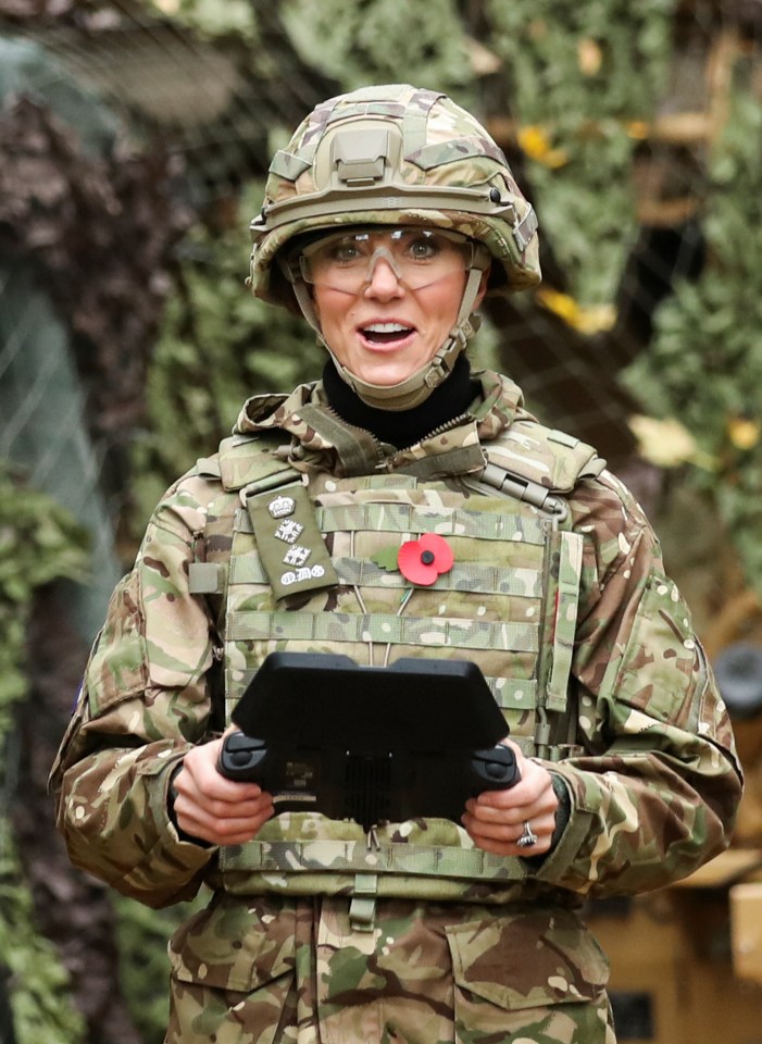 Kate flies a drone at the military installation near Swanton Morley