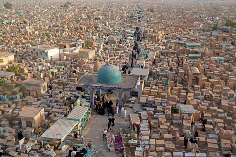 Wadi Al-Salam is a burial site for over six million bodies