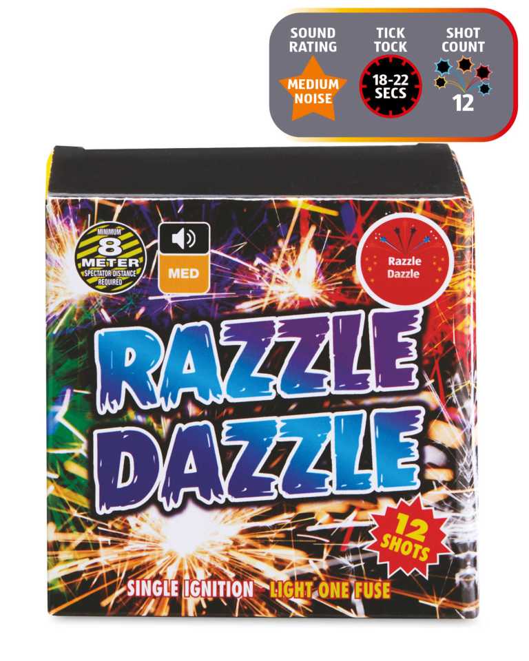 Aldi's Razzel Dazzel fireworks promise an unforgettable night for £6.99