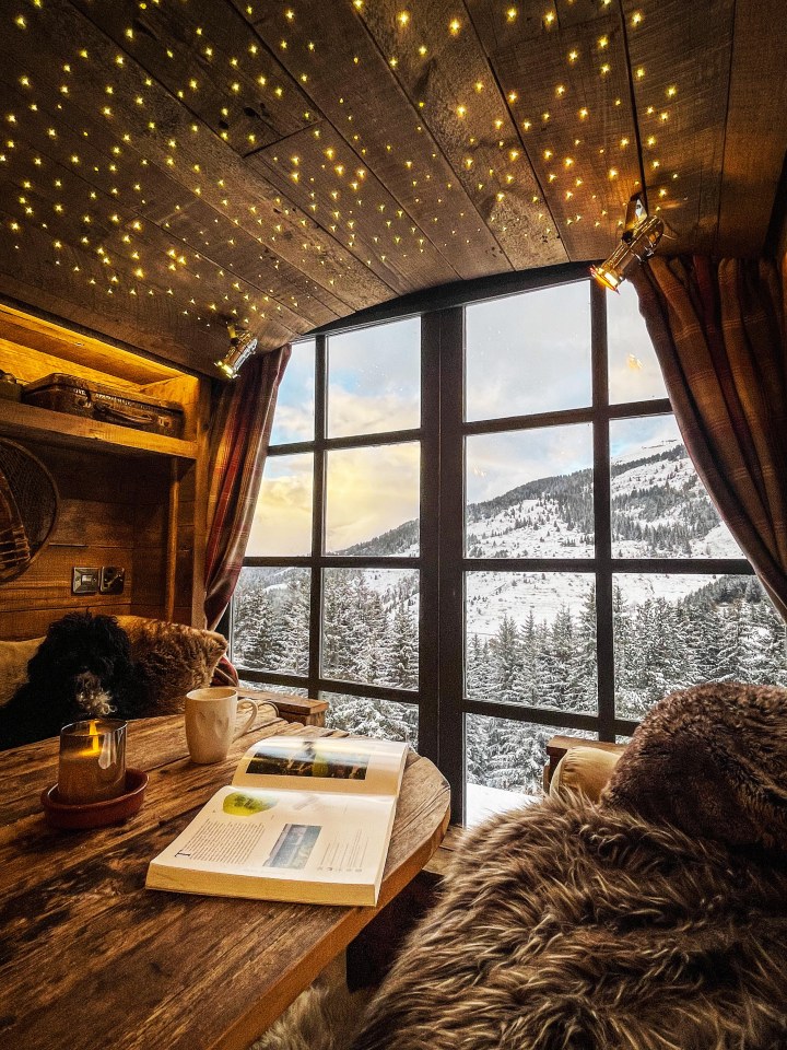 Instagram followers were able to follow Guy's stunning trip through The Alps