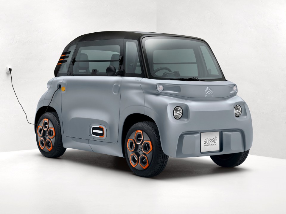 The adorable Citroen Ami is a popular mini EV with a top speed of just 28mph