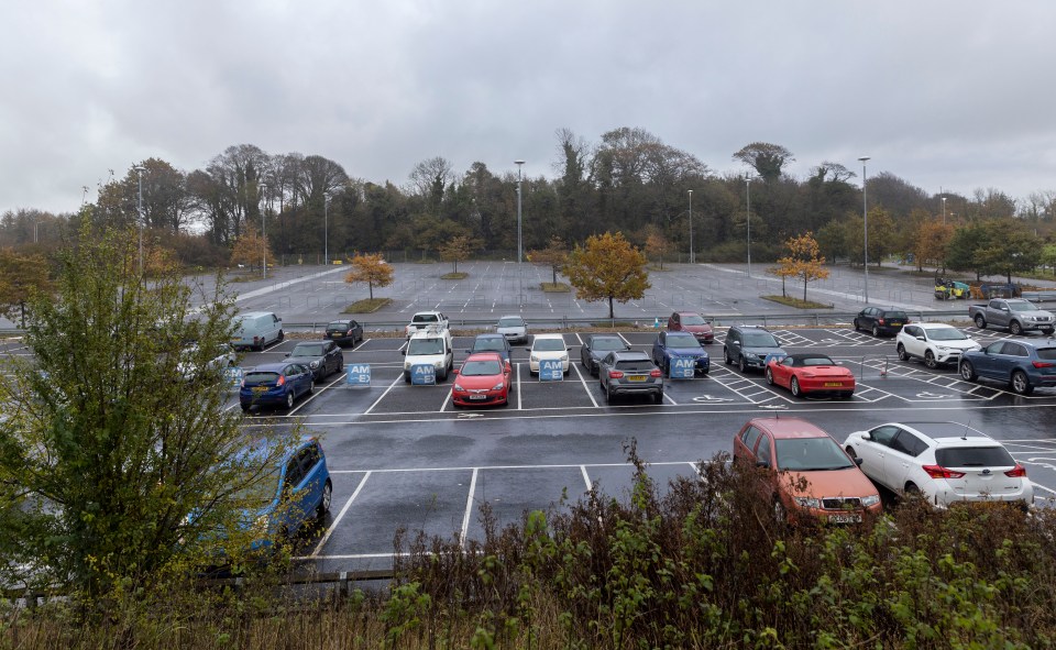 The disused car park that will be replaced by student accommodation