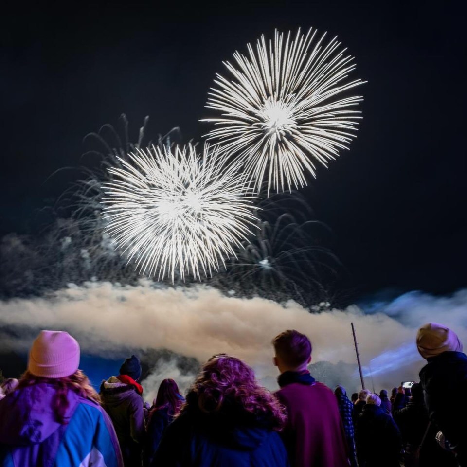 Dozens say they were forced to abandon cars and trek ‘dangerous’ roads at the Norwich event, stock image of fireworks