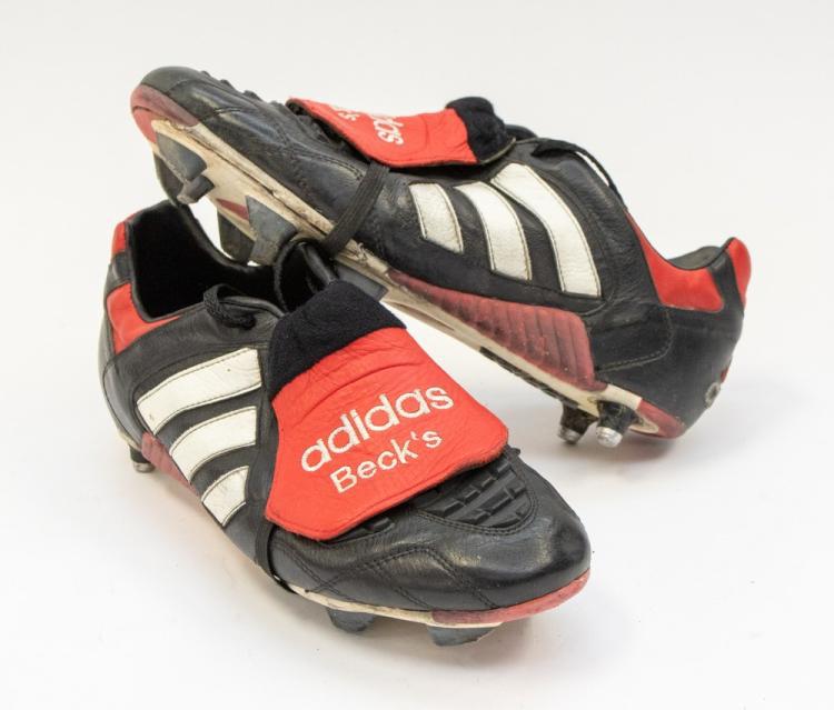 A rare pair of David Beckham’s old football boots are selling for £2,000