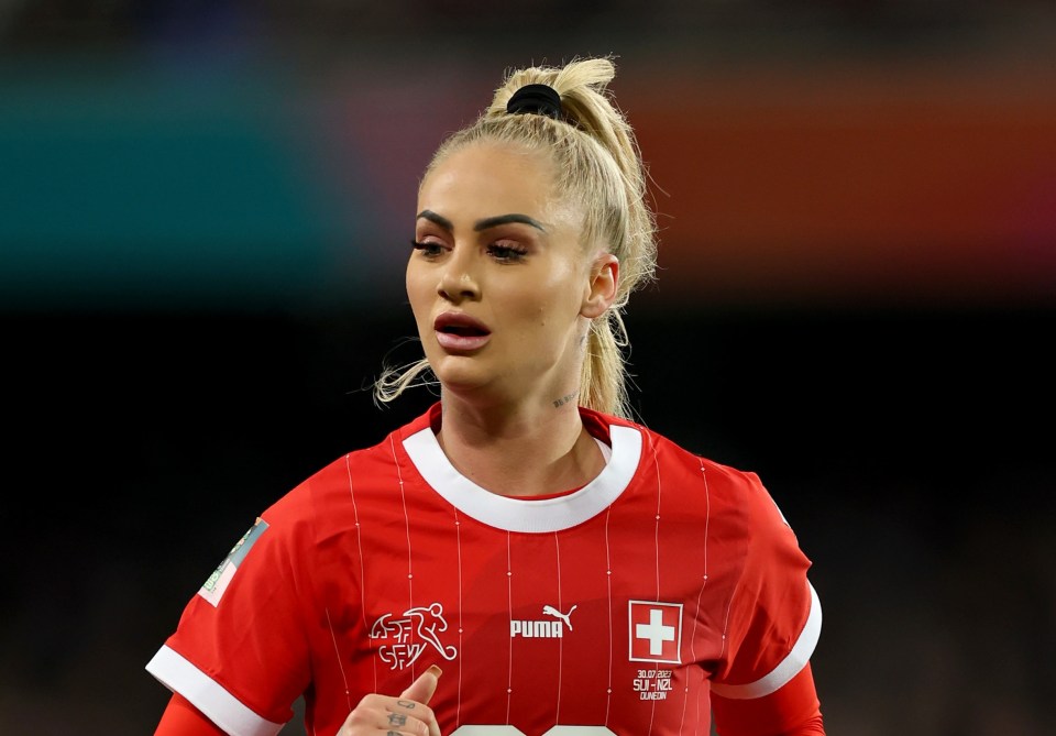 Alisha Lehmann was trolled for wearing make-up while appearing for Switzerland