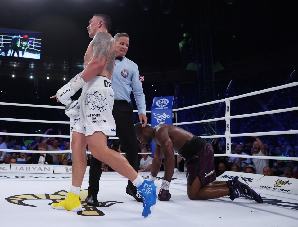 Dubois was counted out after Usyk dropped him in the ninth round