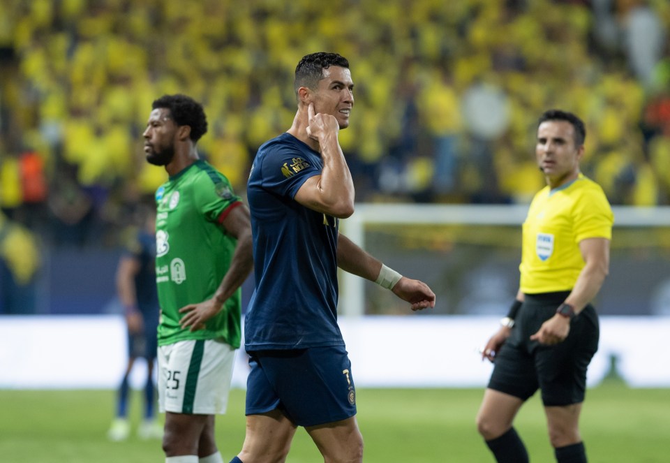 The Al-Nassr star was not happy as he was jeered in Saudi Arabia