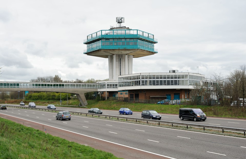 Diners at Lancaster Services once had a glorious aerial view of the M6