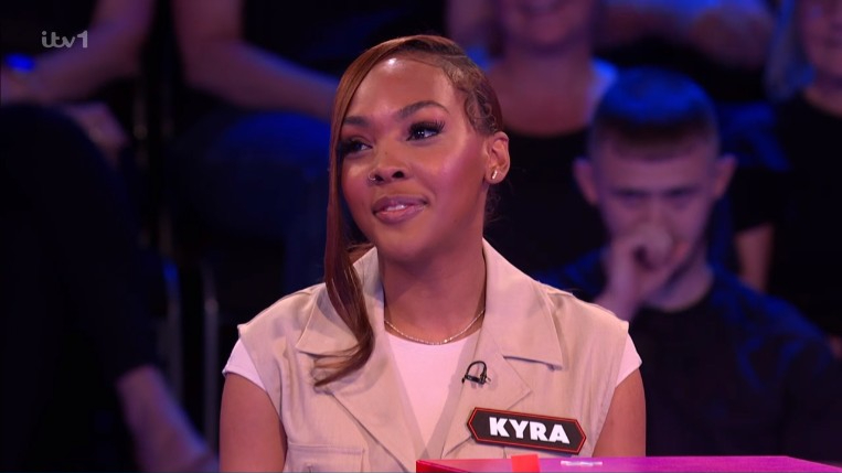 As Kyra stepped up to the red box this week she revealed she's brought her long-time boyfriend for support