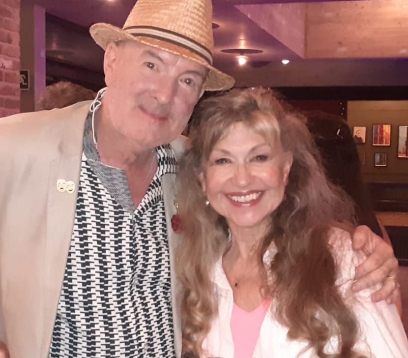 Dean Sullivan with on-screen wife Sue in September this year