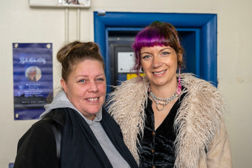 Sisters Katie Sandall and Jodi Dowse came for tarot card readings