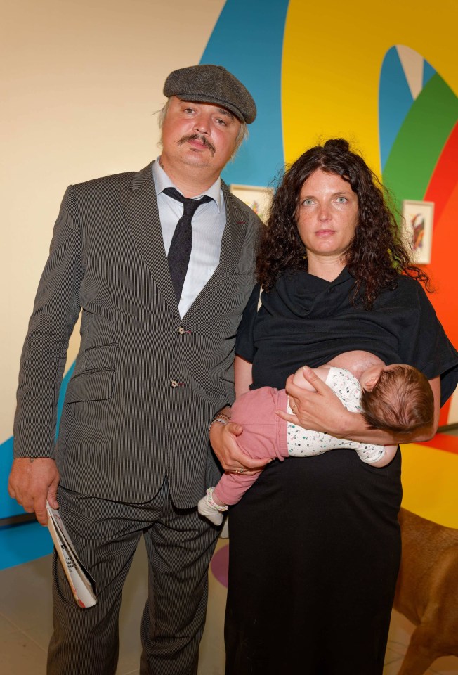 Doherty with wife Katia de Vidas and their baby daughter Billie-May